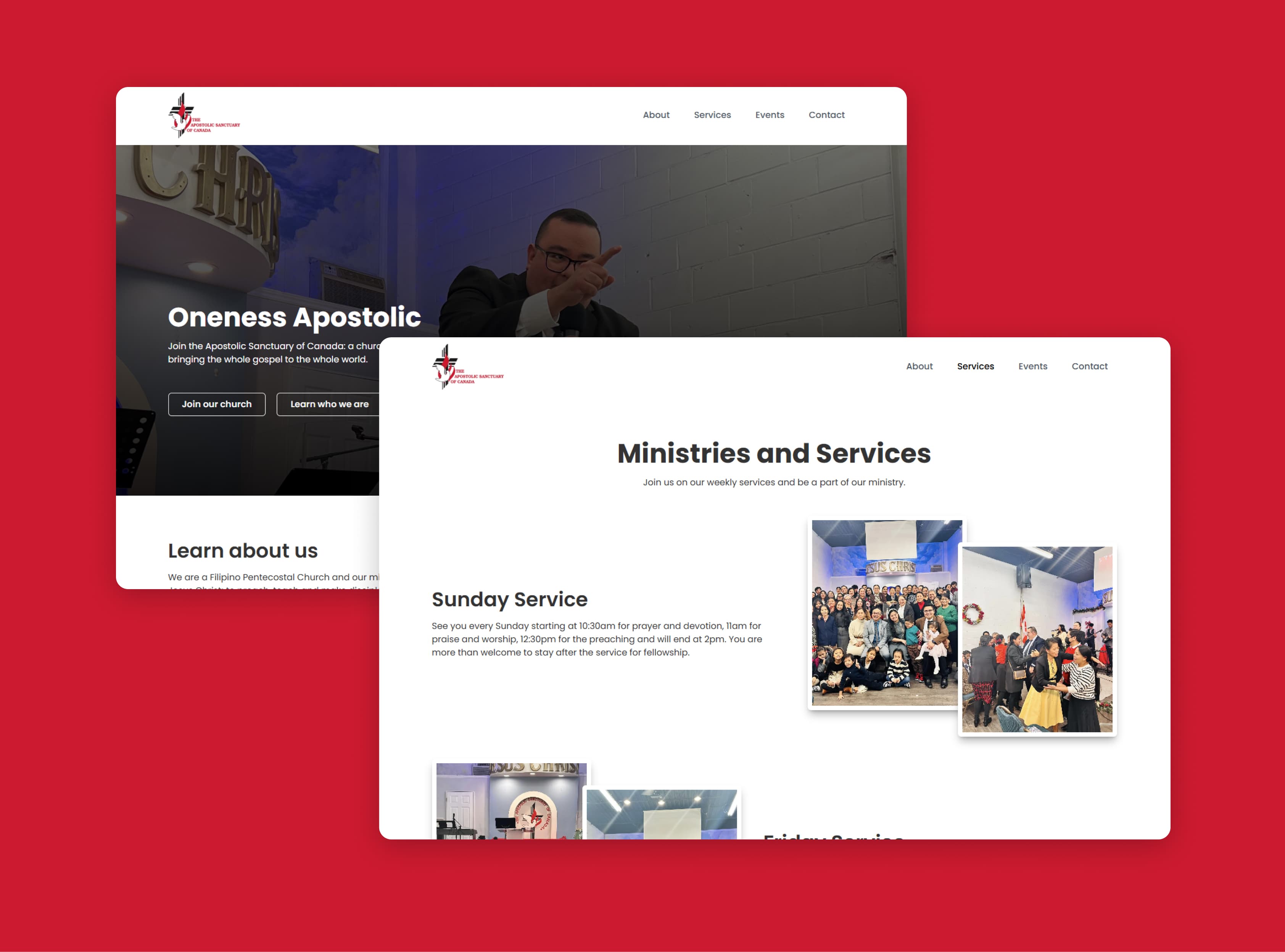 The Apostolic Sanctuary of Canada hero and ministries and services image